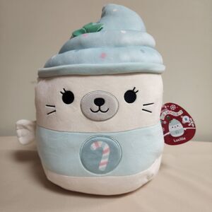 2025 Lucille the Seal 12" Squishmallow Winter Candy Cane First To Market